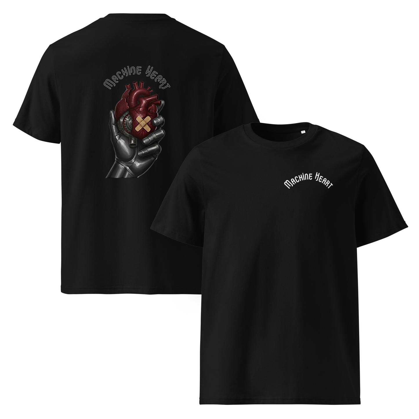Classic T-shirt noir Machine Heart unisexe