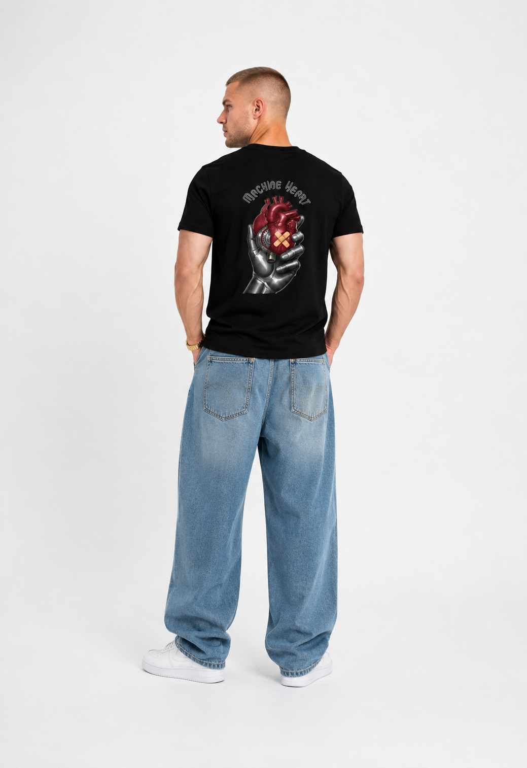 Machine Heart T-shirt en coton biologique
