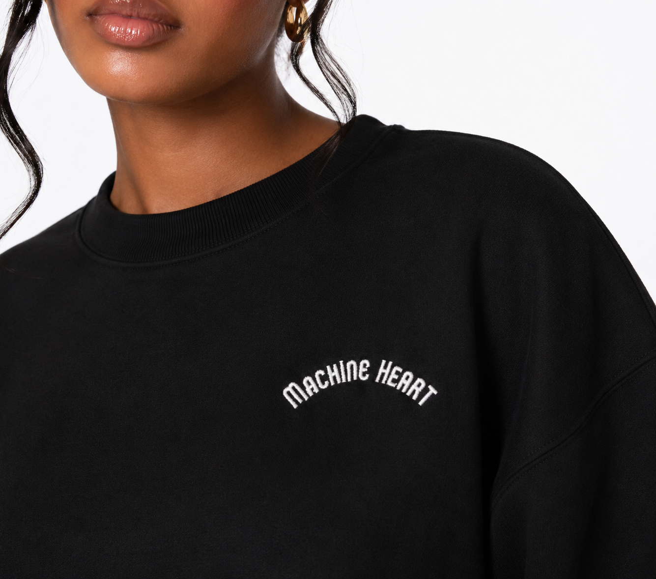 Embroidered Machine Heart Sweatshirt