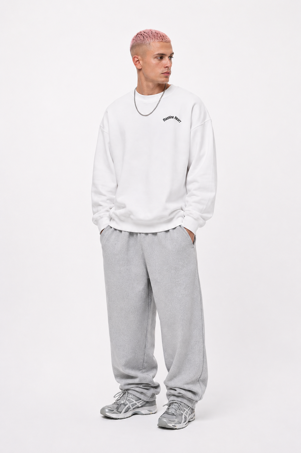 Embroidered Machine Heart Sweatshirt