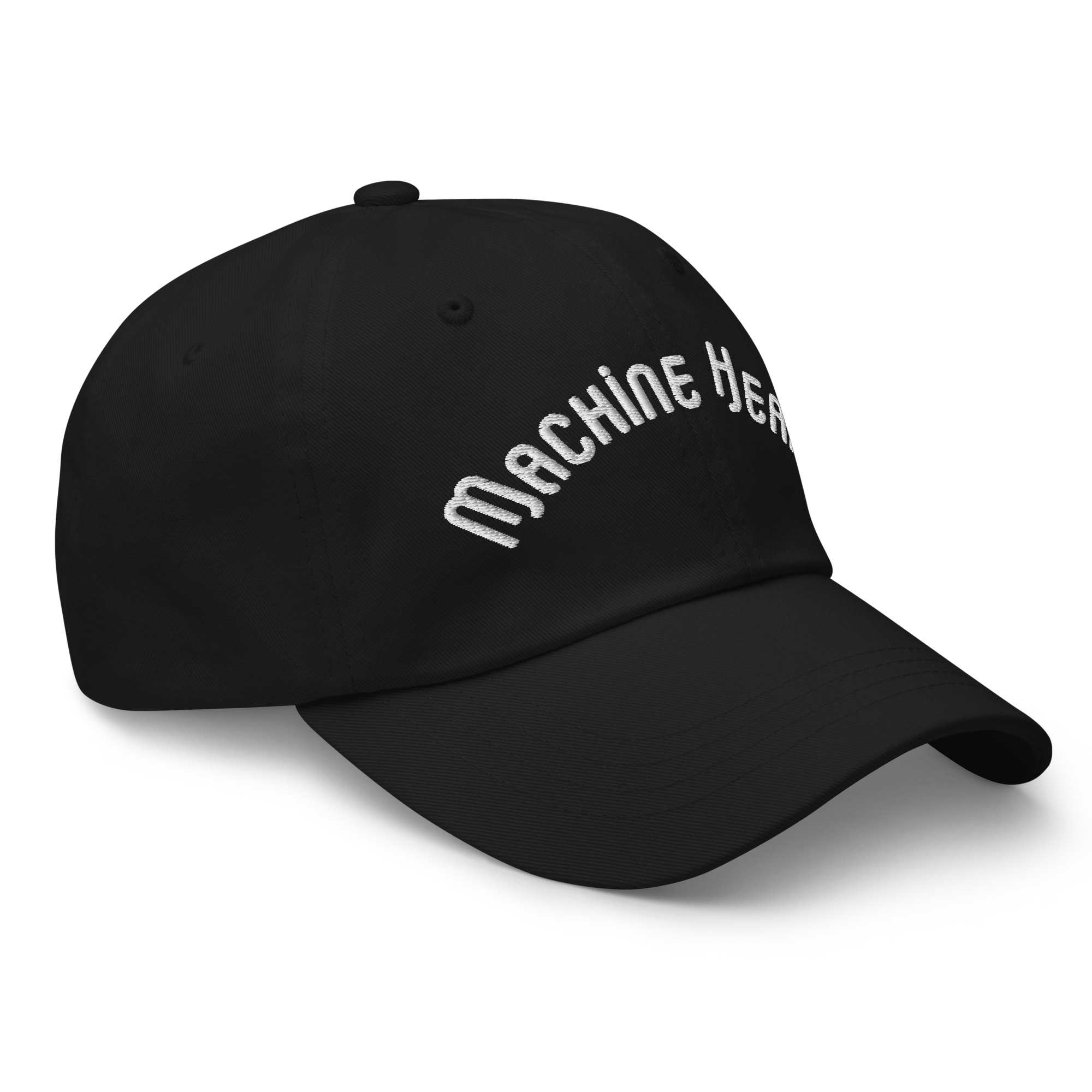 Casquette noire Machine Heart – broderie premium